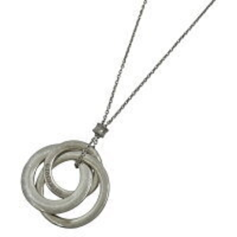 Tiffany Co Triple Circle Necklace Sterling Silver